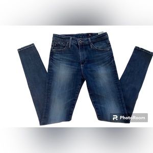 AG Adriano Goldschmied Farrah highrise skinny jeans 26R. Ex con.Measures in pics